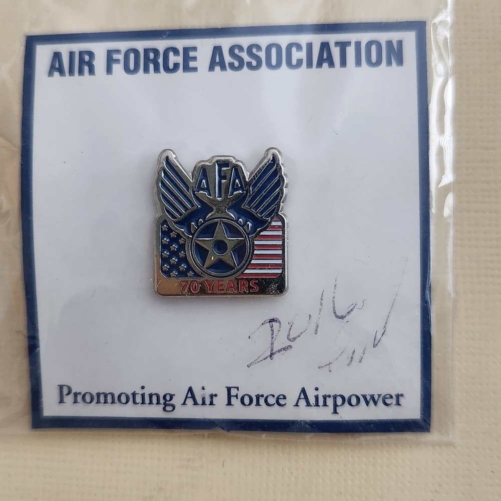 New In Package Air Force Association Lapel Hat Pin 70 Year Anniversary Airpower